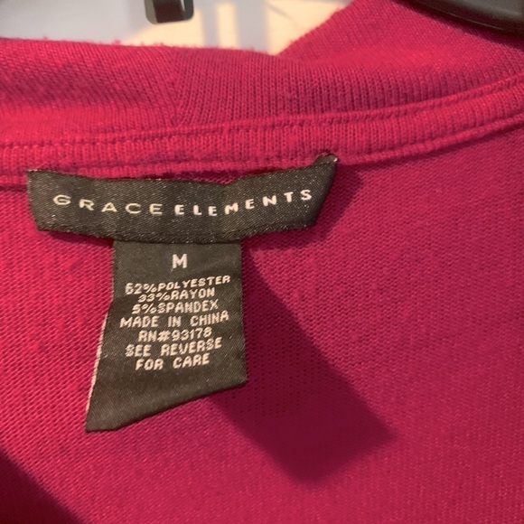 Women’s Grace Elements Pullover Cowl Neck Sweater. Size M Burgandy. - Picture 2 of 4